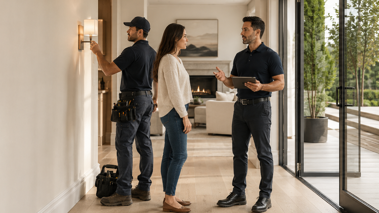 Scheduled home oversight